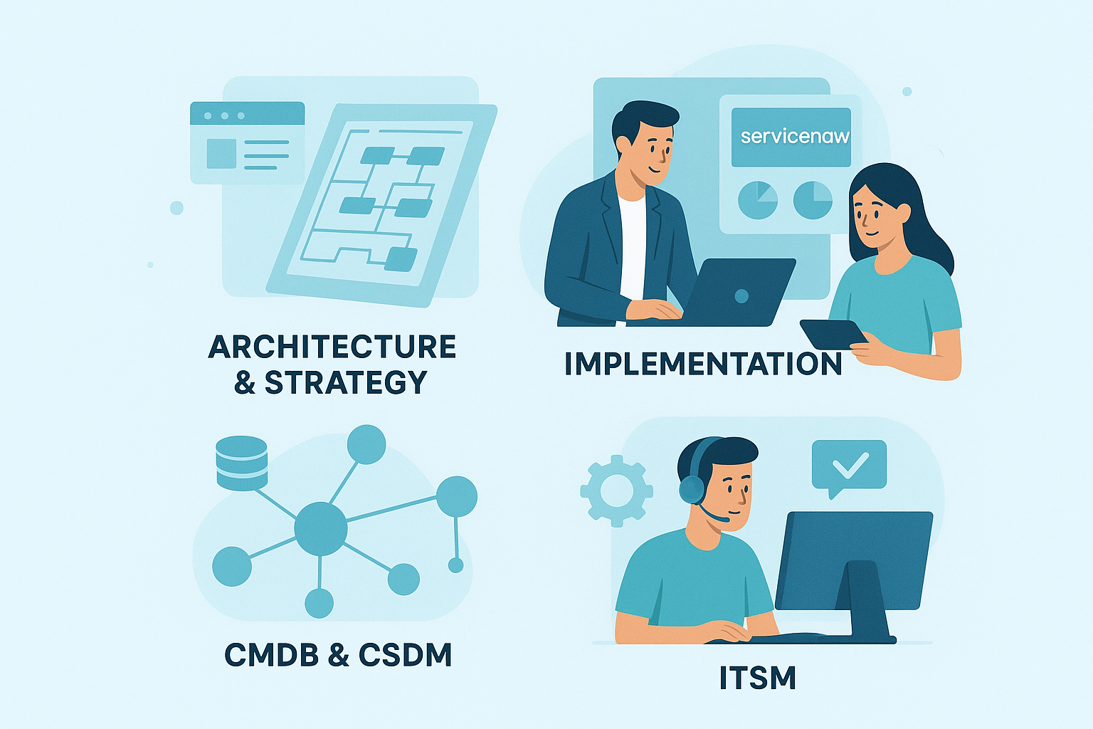 NowTech services — architecture, implementation, CMDB & CSDM, ITSM